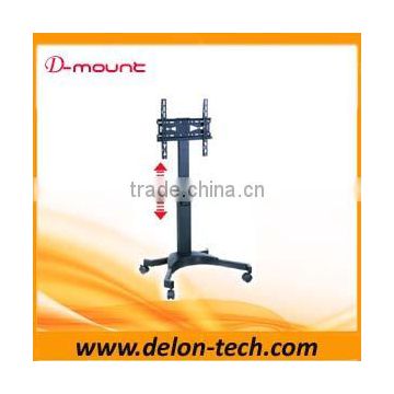 Height adjustable 42inch movable LCD floor Cart TV support