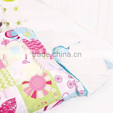 Infant Kids Anti Kicking Sleeping Bag Quilt for Four Seasons 100% Cotton Fabric and Quilt my Kingdom