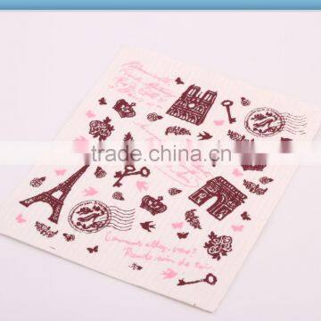 high absorbent printed imported cellulose sponge cloth