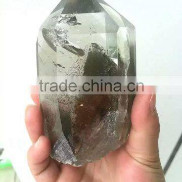 High quality natural green phantom quartz crystal point/wand for crafts