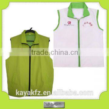 custom printed design vest for workers uniform