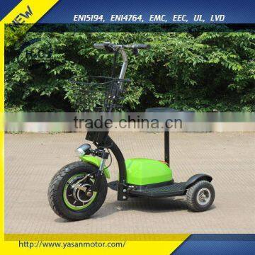 2016 wholesales 500W 48V mobility scooter trike for adults with CE approved