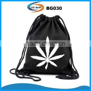 OEM cotton fabric drawstring bag