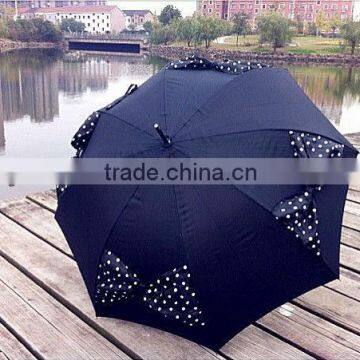 Fashion Wedding umbrella favor ,straight umbrella with Butterfly knot