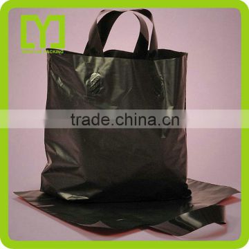 New beautiful shopping bags with logo custom cotton pe plastic handle bag