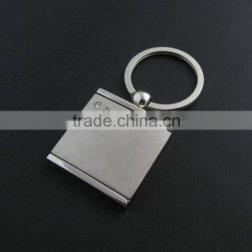 Photo Frame Keychain Polished Chrome Metal Rectangle Shaped Frames Keyring Key Chain Ring Keyfob