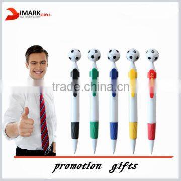 classical promotional ballpoint pen with ball-shaped click top plunger