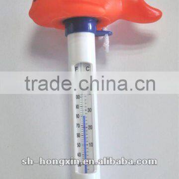 Swimming pool plastic floating thermometer