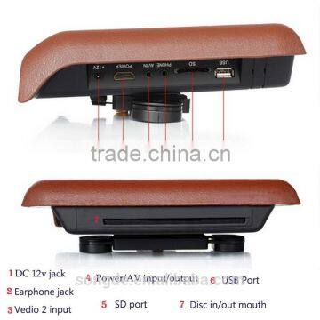 Built-in FM Transmitter Taxi/ Car/bus Headrest Mount Portable Lcd ad Player photo-6