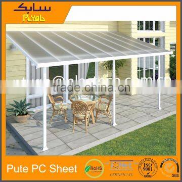 4mm polycarbonate panel patio side sheets carport side panel plastic sheet for canopy