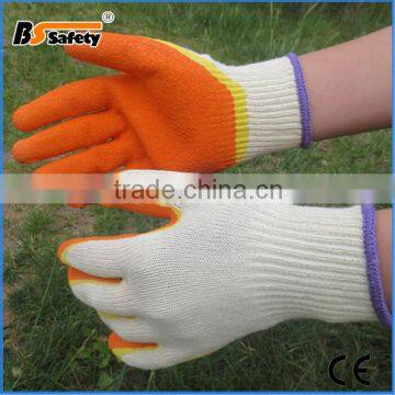 BSSAFETY Palm double latex coated crinkle finish working gloves