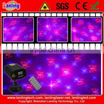 Lanling 200mW RB 8Gobos Mini RB Twinkling Laser Light