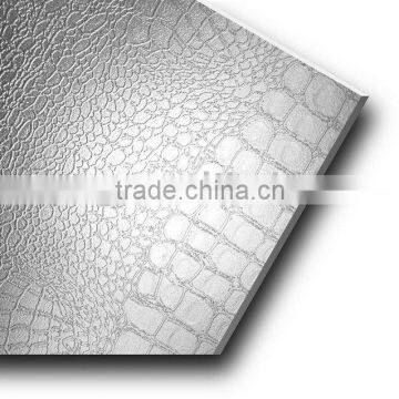 Decorative panel hot press moulding