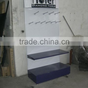 metal pegboard display rack, metal display stand, metal display shelf for promotion gifts