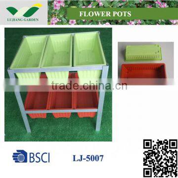 Plastic garden flower pots and cultivation LJ-5007