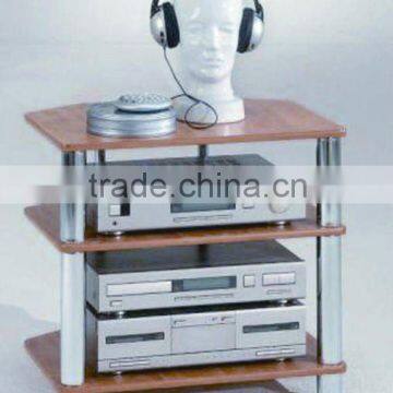 Simple 3 Tiers Steel TV Cabinet With MDF photo-1