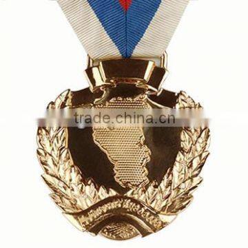 heart shape medals, gold color heart medals