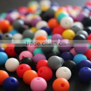 Food grade silicone beads chewing Beads for custom baby necklace