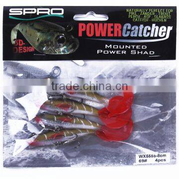 Wholesale latest design plastic shad fishing soft lure