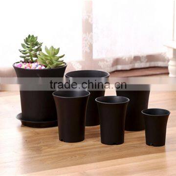 Manufacturer Supply Wholesale 16.5cm Round Plastic Flower Pot Nursery Pot photo-2