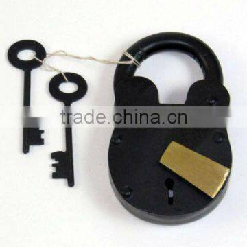 Iron Antique Lock / Iron Pad Lock / Jail Lock / Armor Lock / Novelty Lock / Medieval Antique Collectables