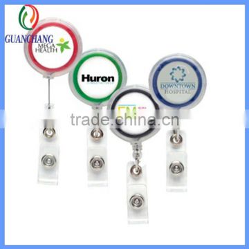 manufacory clear acrylic badge holders,retractable reels