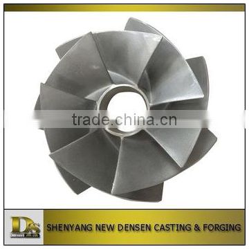 Chinag OEM high precision iron casting parts impeller and stainless steel casting parts impeller for pump