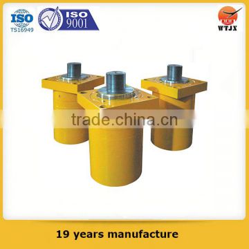 Quality assured piston type hydraulic cylinder with front flange