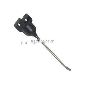 rubber mounted rake tooth