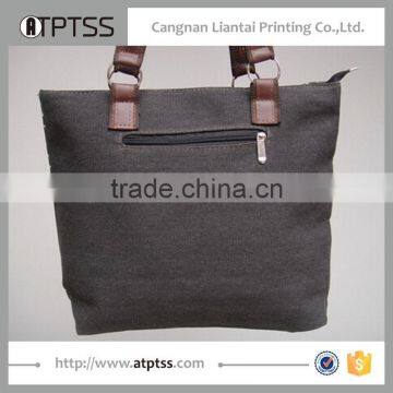 Reusable Long Handle Fashion Canvas Shopping Bag photo-2