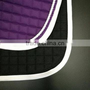 PURPLE HORSE SADDLE PAD WITH DIAMOND QUILTED DRESSAGE HORSE SADDLE PAD WITH 300G FILL PURPLE ENGLISH HORSE SADDLE PAD WHOLESALE photo-3