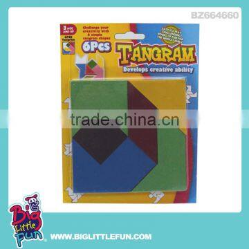 Intelligence toy tangram,educational toy 6-piece puzzle