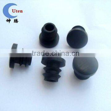 Black Rubber plugs with hole for led lamp housing