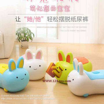HS Group Ha'S HaS Toys Amazon Ebay Hot Sell Cartoon Rabbit Potty for Baby photo-2