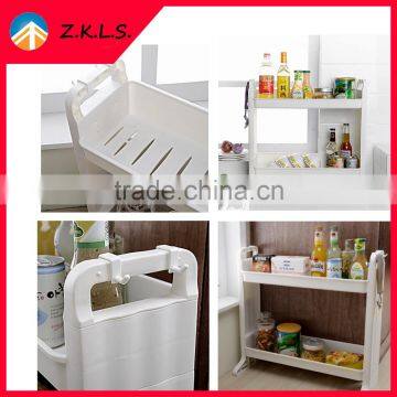 Multifunctional Plastic PP Kitchen Storage Rack Shelf Shelves photo-3