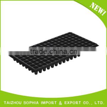 High Quality Deep Black Plastic Rice Seedling Tray,Eco-Friendly Seeding Tray photo-2
