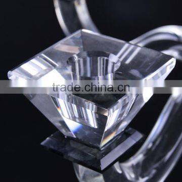 Professional Made Attractive Style Wedding Glass Candelabra With Reasonable Price photo-2