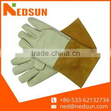 New design cowhide custom leather welding gloves