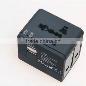 Factory High Quality Universal Travel Adapter With Double USB Charger World Travel Adapter USB Travel Adapter of 1000MA photo-5