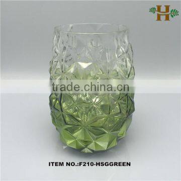 flower shaped fashion design colored glass vases