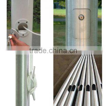 304 10 Meters Outdoor Taper Telescopic Stainless Steel Pole for Flag