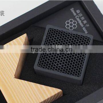 New Arrival Honeycomb Activated Carbon Air Purifier With a Wooden Holder Superfine Particle Carbon Air Purifier photo-4