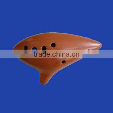 12 hole bass c clay ocarina