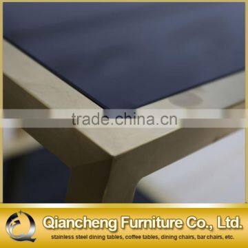 2016 Eurpean Style Brushed Golden Stainless Steel Side Table photo-4