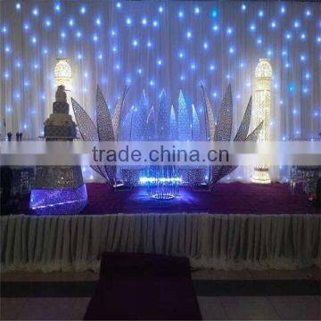 2015 black indoor SD control curtain star sky led light for stage decoration