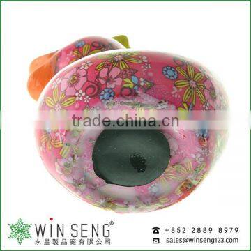 Cheap Coin Box Lovely Design Flower Patterns Duck Shaped Ceramic Animal Piggy Bank photo-5