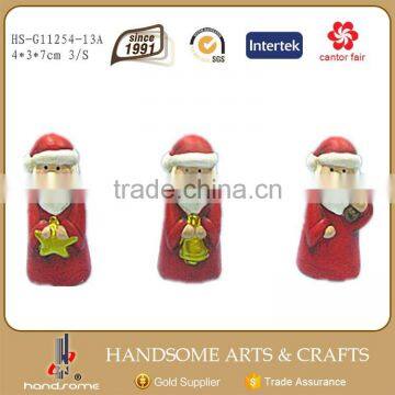 7cm Chinese Handmade Small Gift Christmas Decoration Item Supplies Ornaments Santa Claus Figurine