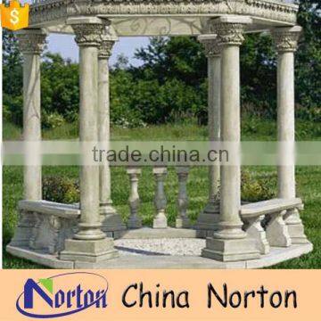 New design antique big outdoor marble gazebo NTGM-031Y