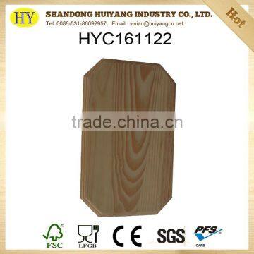Custom Natural Unfinished Wooden Cutting Boarding for DIY photo-2