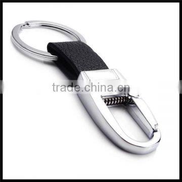 Wholesale high quality factory price leather keychains for men